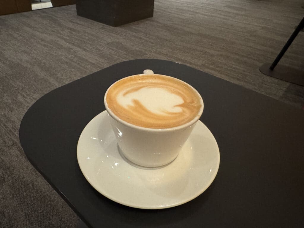 a cup of coffee on a saucer
