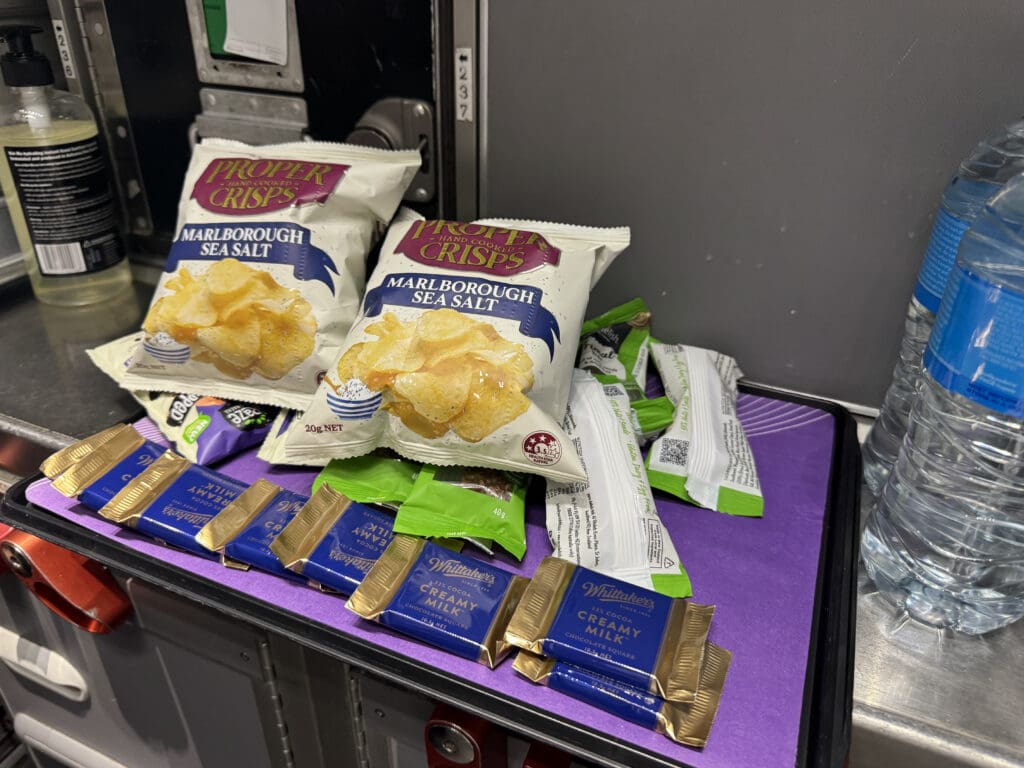 a group of bags of chips on a table