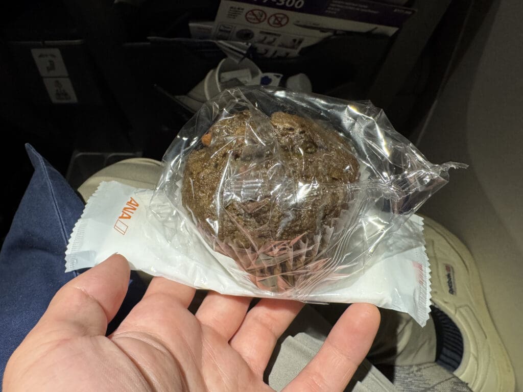 a hand holding a bag of food